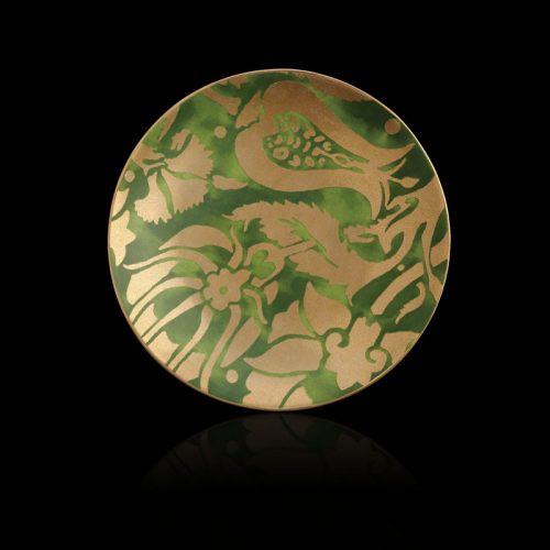 Fortuny Melagrana green tableware dessert plates set of 4