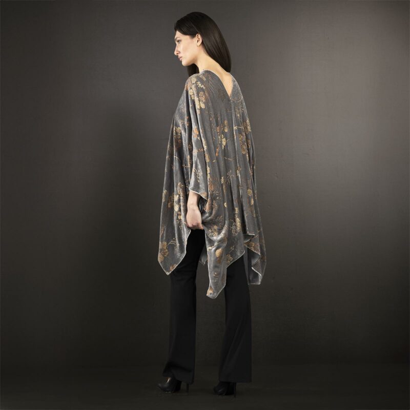 Fortuny printed velvet short evening coat