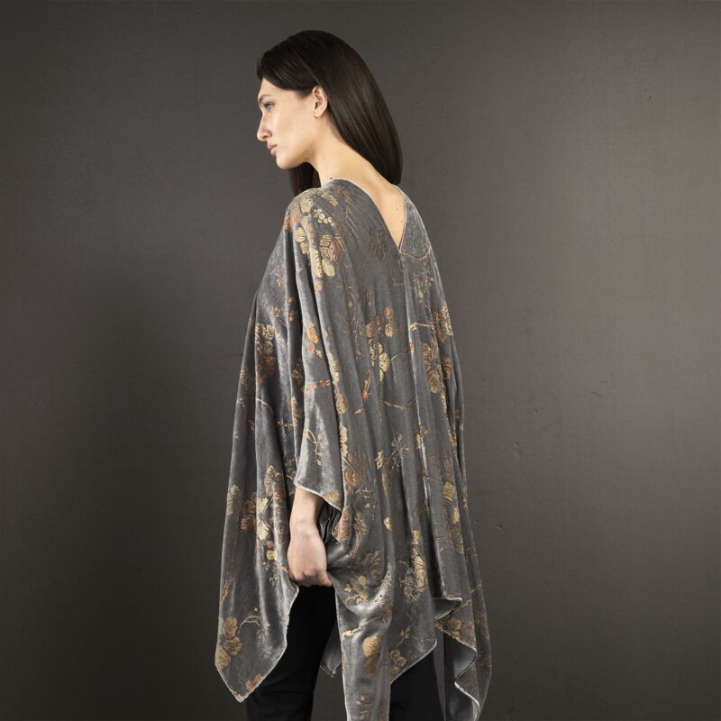 Fortuny printed velvet short evening coat