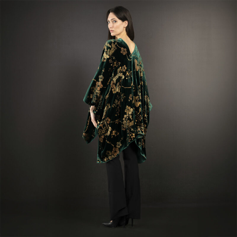 Fortuny printed velvet short evening coat