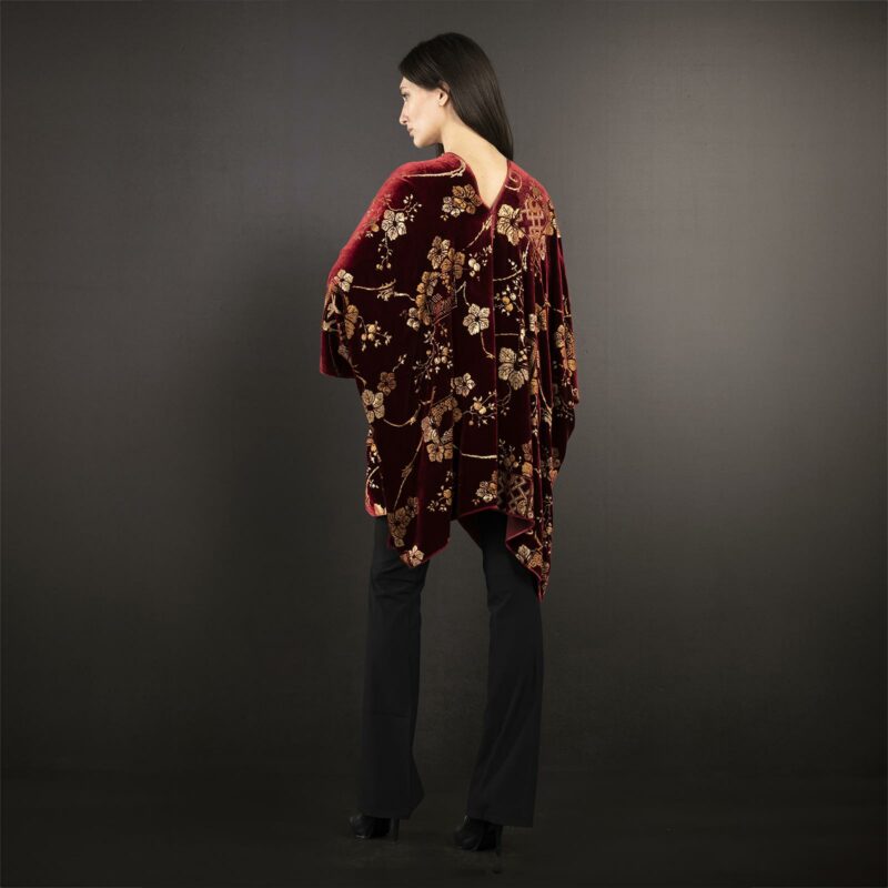 Fortuny printed velvet short evening coat