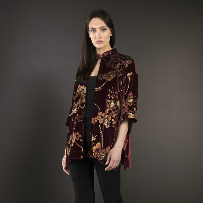 Fortuny Isabel | Printed velvet Kimono Coat