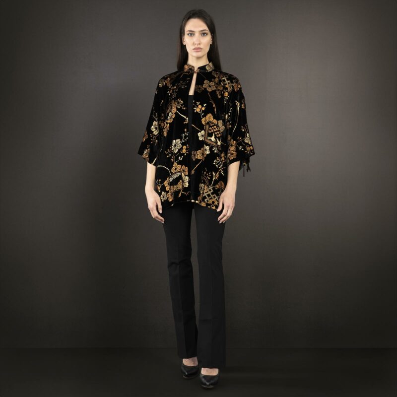 Fortuny Isabel | Printed velvet Kimono Coat