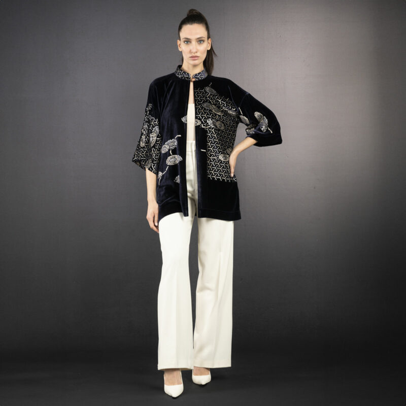 Fortuny Isabel | Printed velvet Kimono Coat