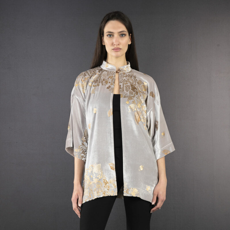 Fortuny Isabel | Printed velvet Kimono Coat