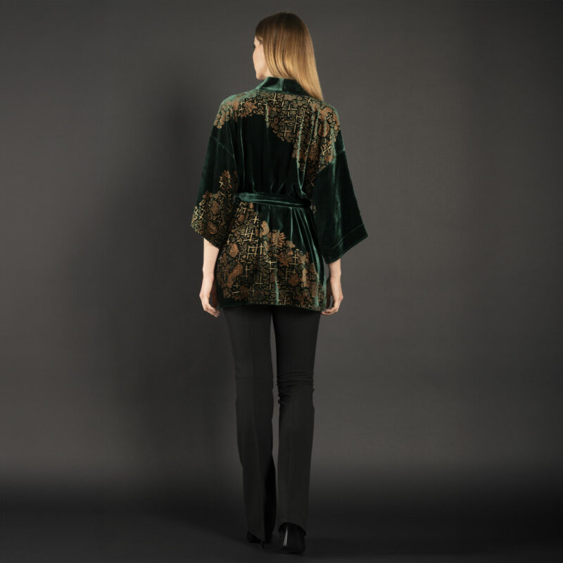 Fortuny Isabel | Printed velvet Kimono Coat