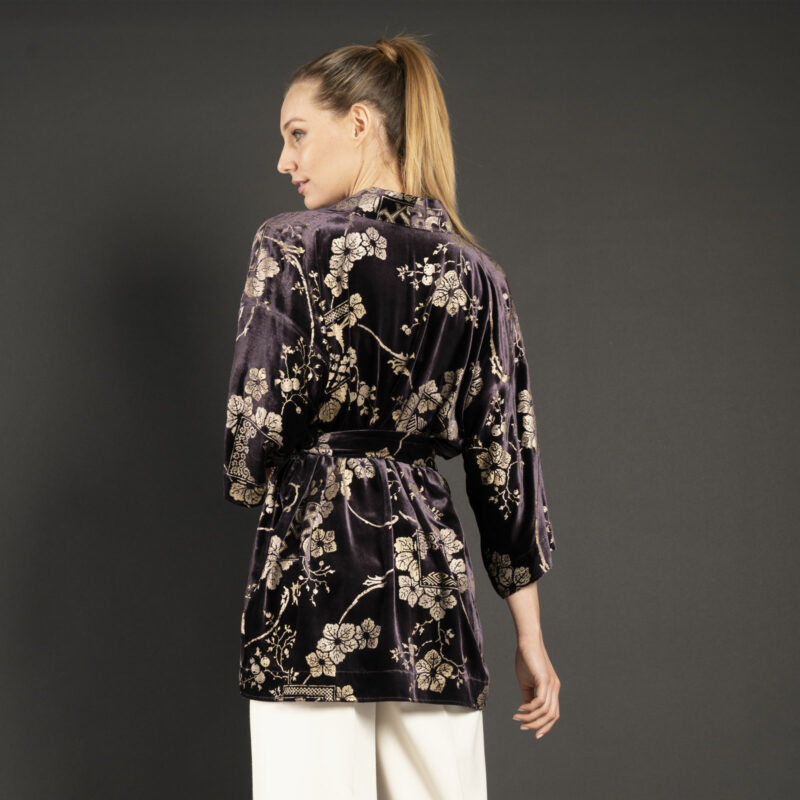 Fortuny Isabel | Printed velvet Kimono Coat