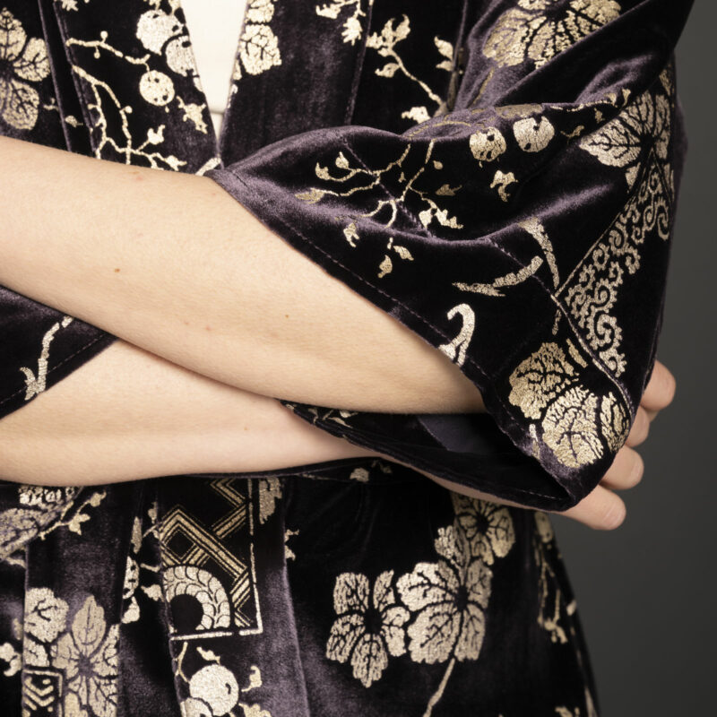 Fortuny Isabel | Printed velvet Kimono Coat