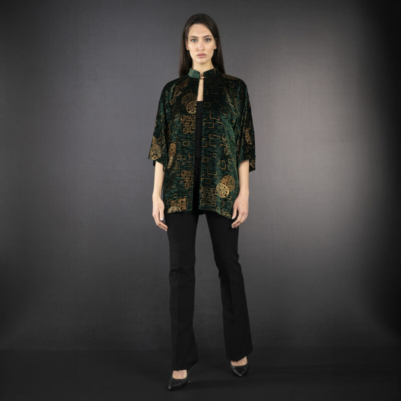 Fortuny Isabel | Printed velvet Kimono Coat