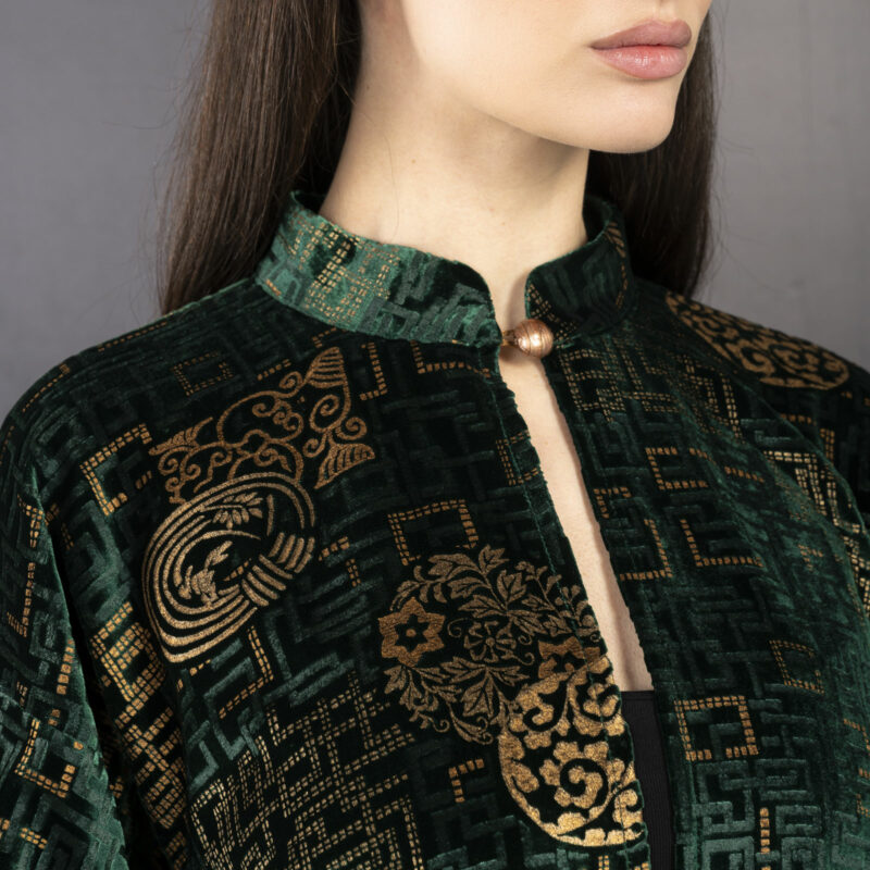 Fortuny Isabel | Printed velvet Kimono Coat