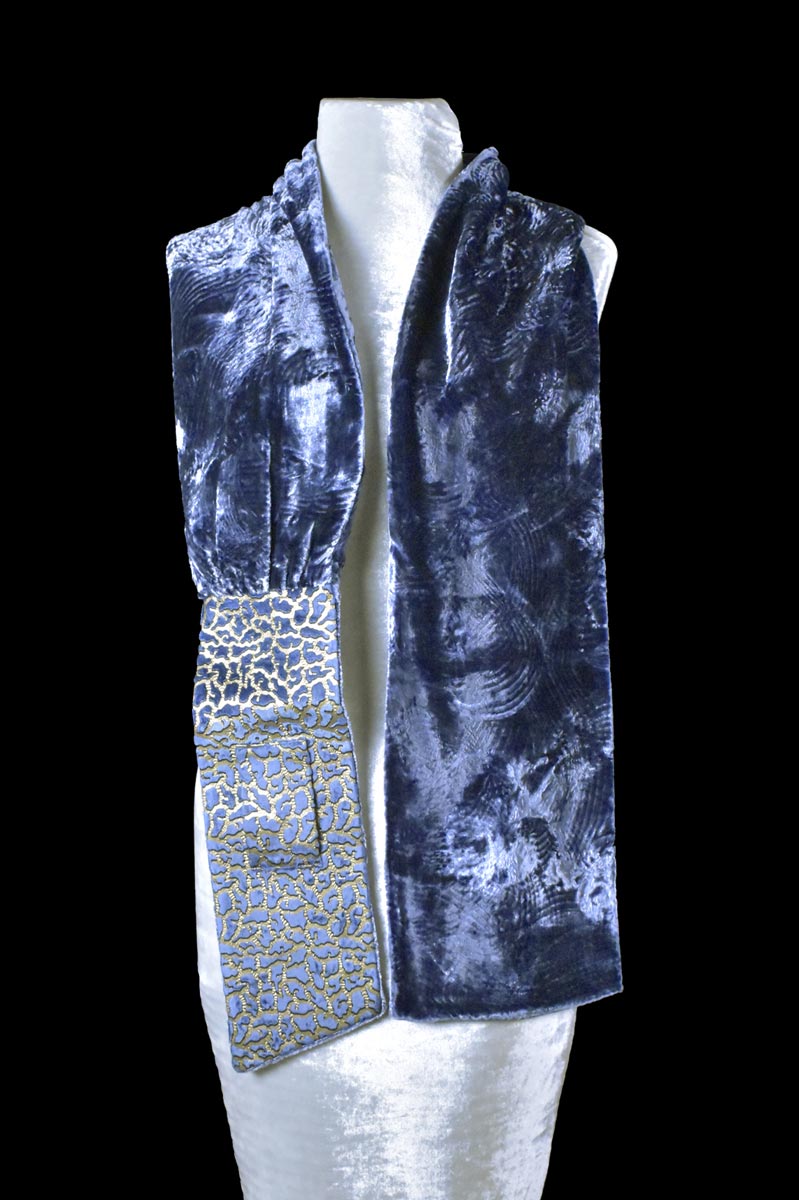 Fortuny printed velvet scarf