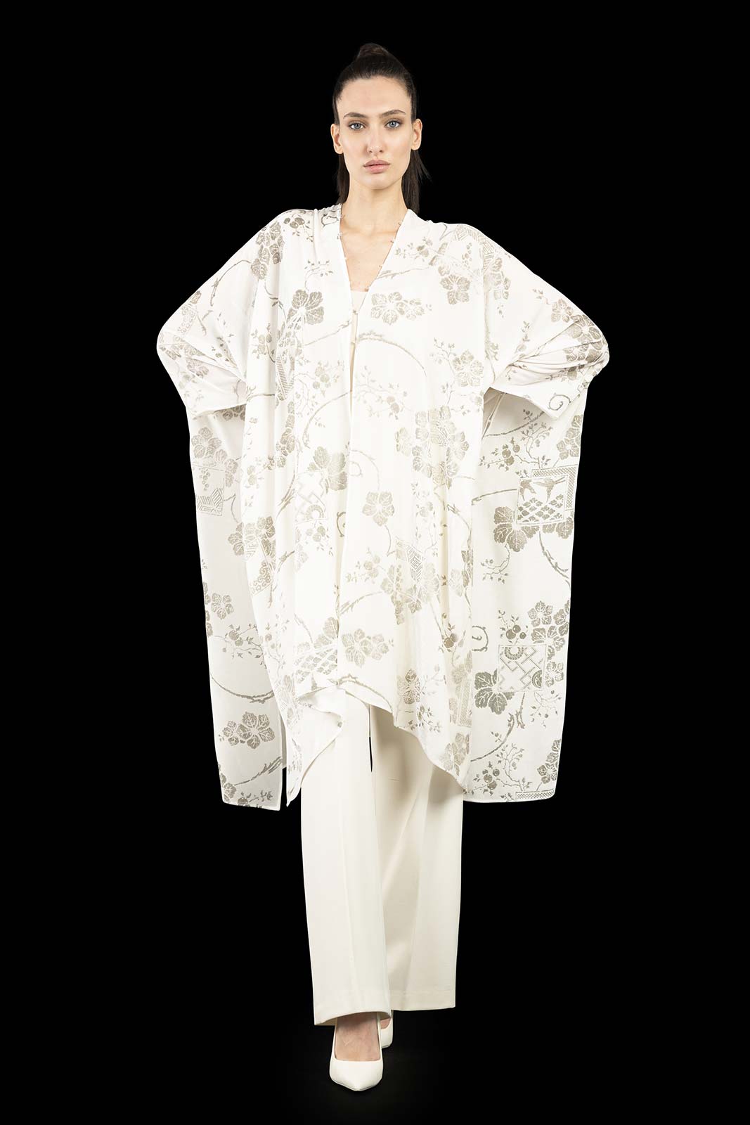 White hotsell evening coat