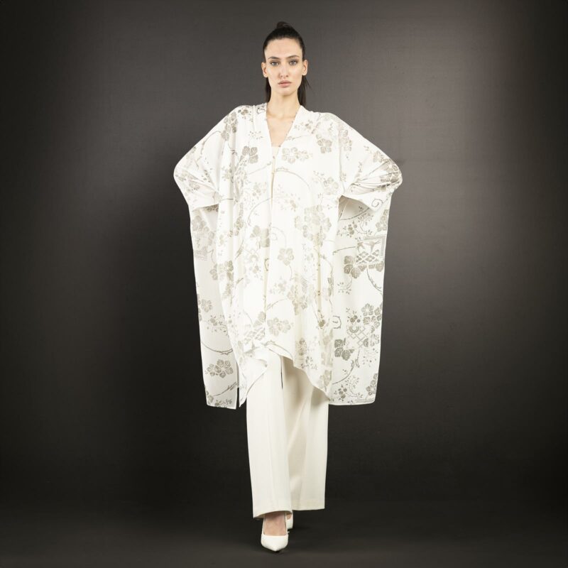 Fortuny printed velvet evening coat