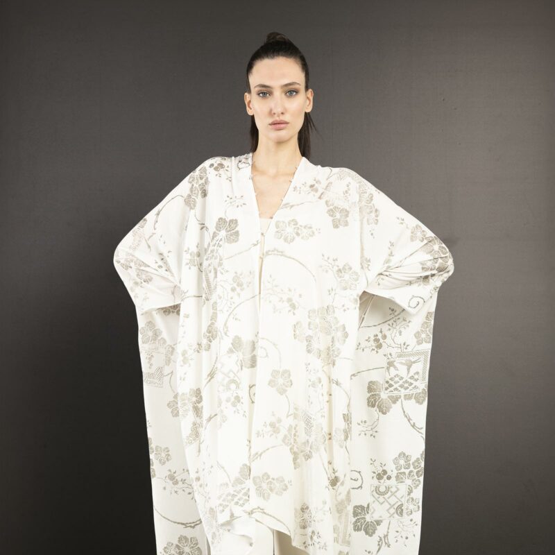 Fortuny printed velvet evening coat