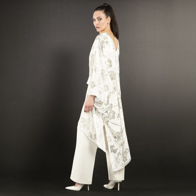 Fortuny printed velvet evening coat