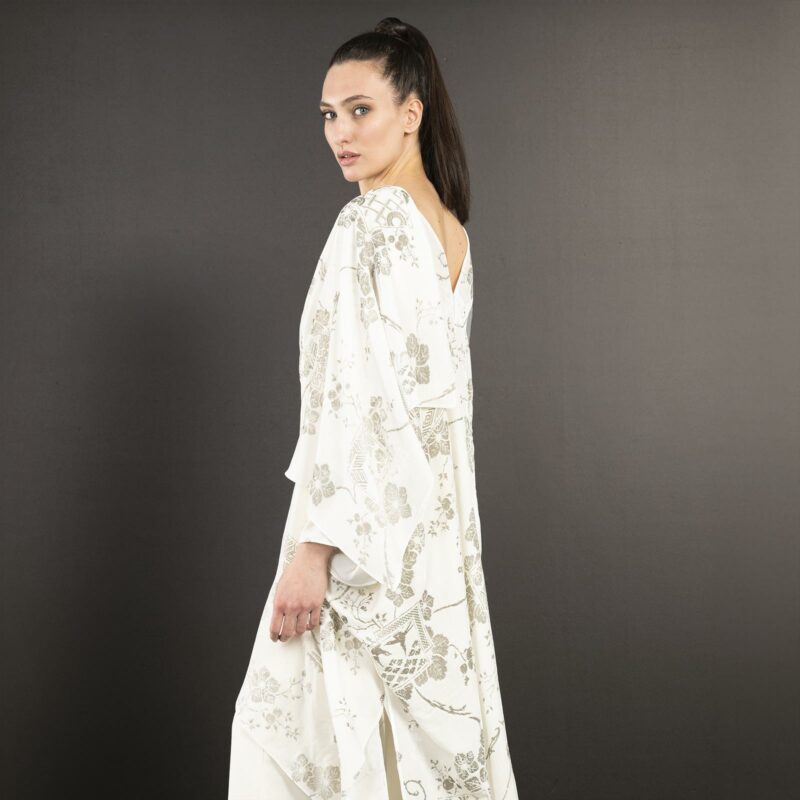 Fortuny printed velvet evening coat