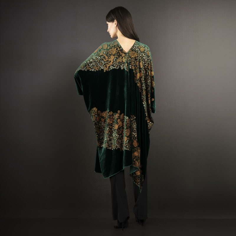 Fortuny printed velvet evening coat