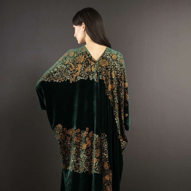 Fortuny printed velvet evening coat