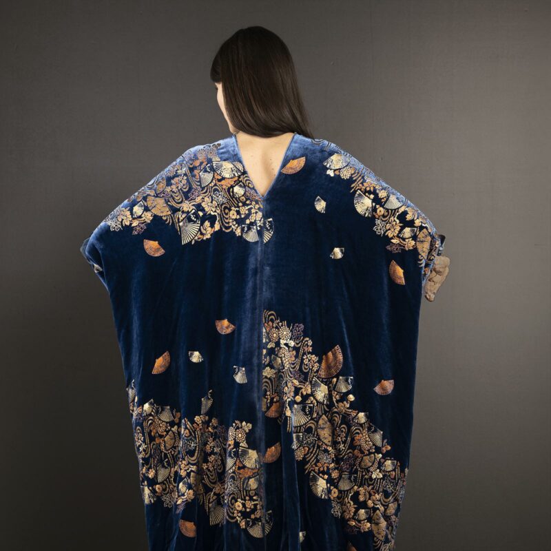 Fortuny printed velvet evening coat