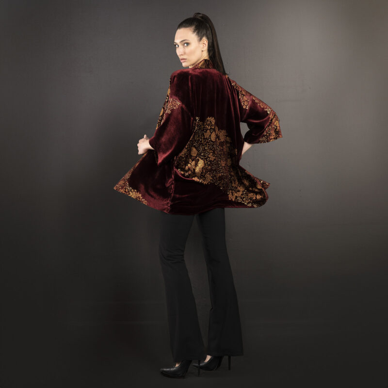 Fortuny Isabel | Printed velvet Kimono Coat