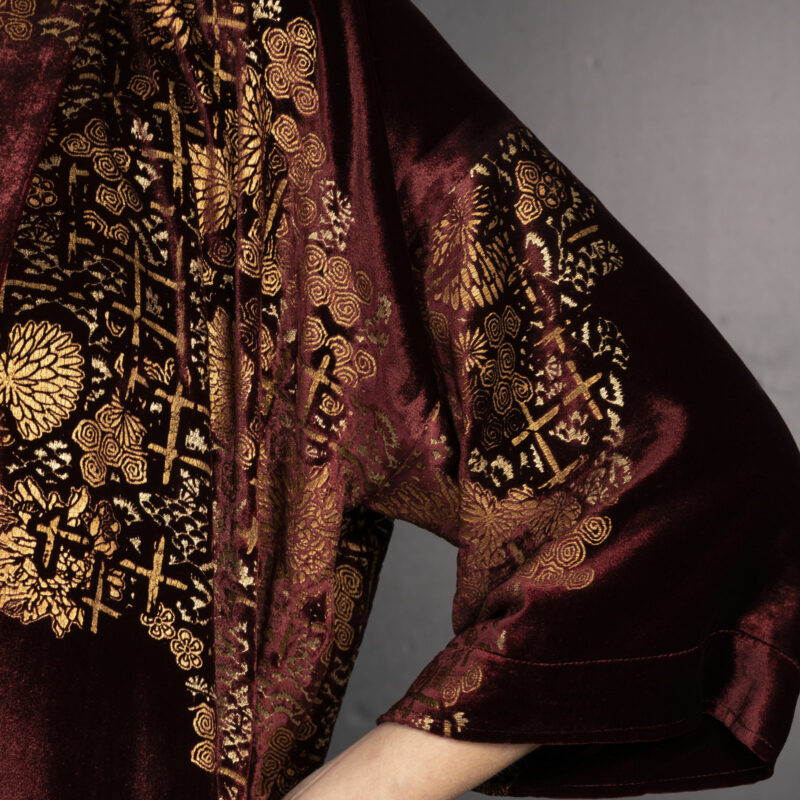 Fortuny Isabel | Printed velvet Kimono Coat