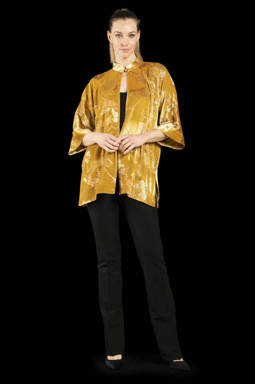 Fortuny Isabel | Printed velvet Kimono Coat