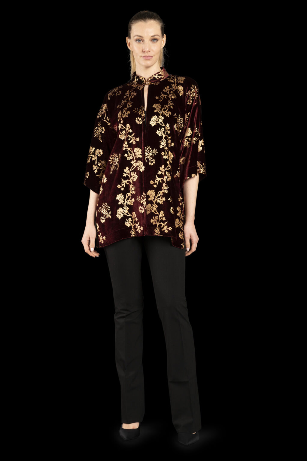 Fortuny Isabel | Printed velvet Kimono Coat