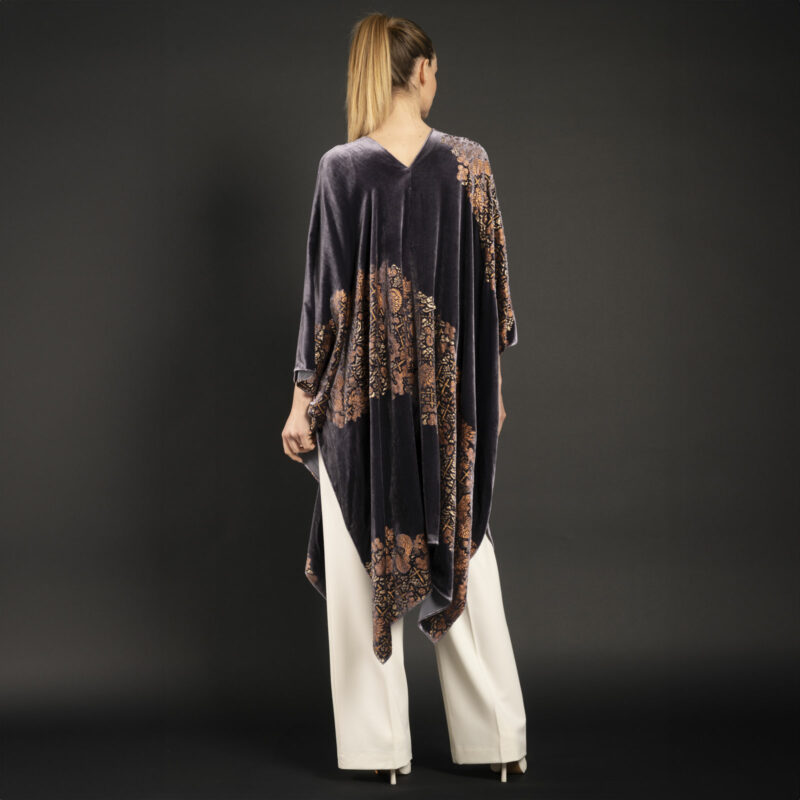 Fortuny printed velvet evening coat