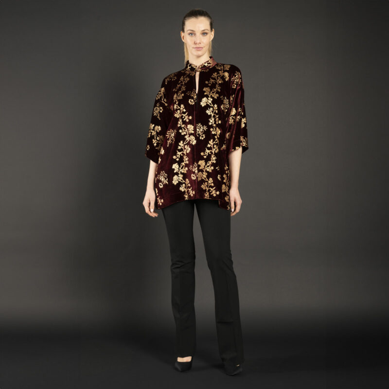 Fortuny Isabel | Printed velvet Kimono Coat