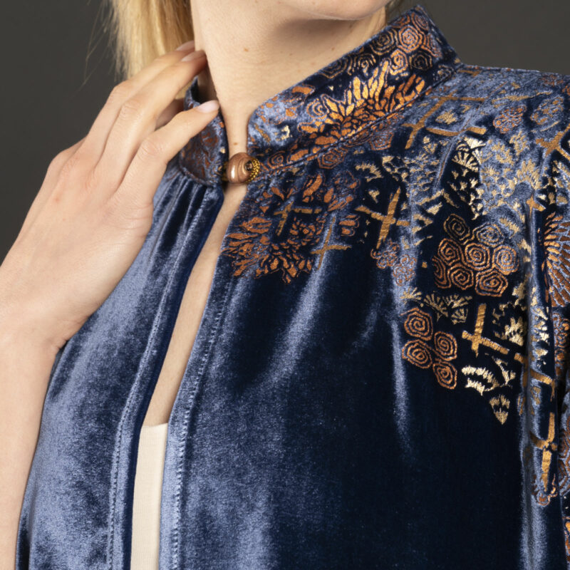 Fortuny Isabel | Printed velvet Kimono Coat