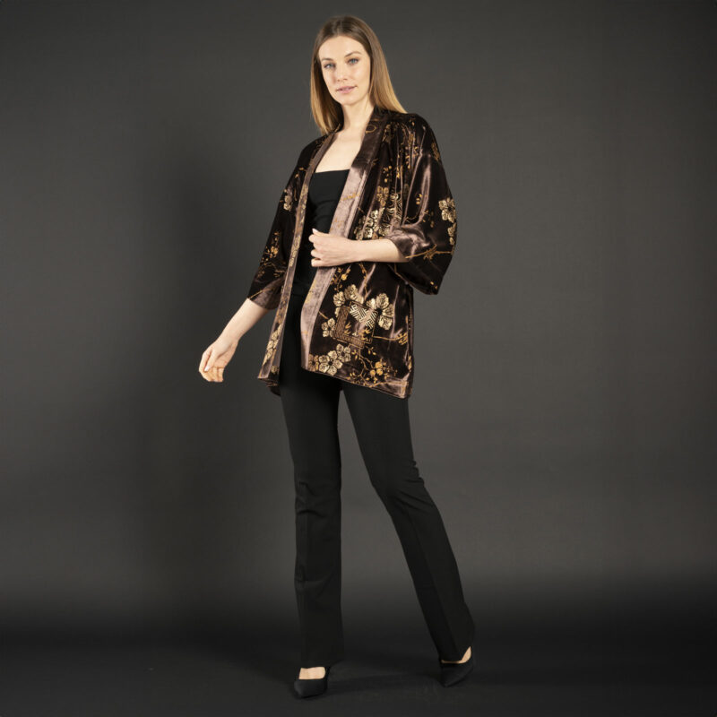 Fortuny Isabel | Printed velvet Kimono Coat