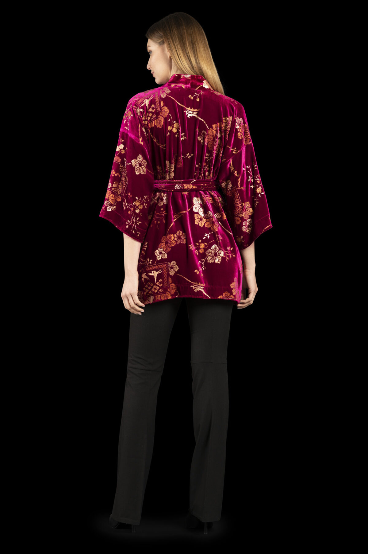 Fortuny Isabel | Printed velvet Kimono Coat