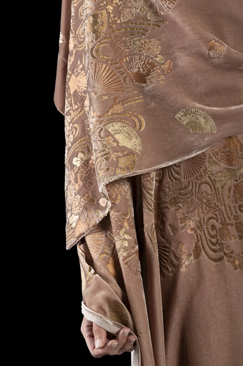 Fortuny printed velvet shawl